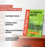 14 Matte Vinyl Stickervellen A4 Printer Paper -, Ophalen of Verzenden, Zo goed als nieuw, AgoDeo