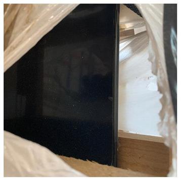 Bieden: Hard Glass black glass room divider 178 beschikbaar voor biedingen