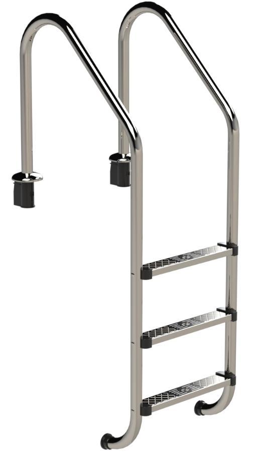 IDEAL Standaard RVS zwembadtrap 3 treden - AISI 316, Tuin en Terras, Zwembad-toebehoren, Nieuw, Verzenden