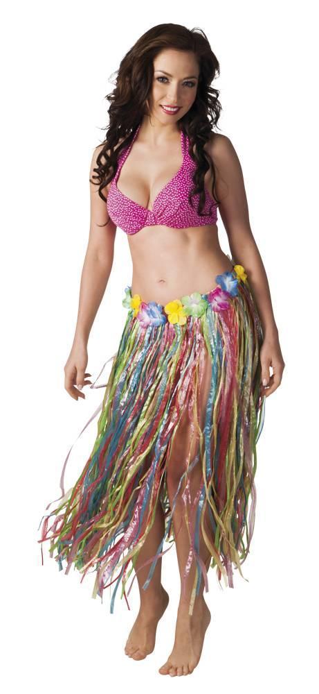 Hawaii rok multikleur 80 cm, Kleding | Dames, Carnavalskleding en Feestkleding, Nieuw, Ophalen of Verzenden