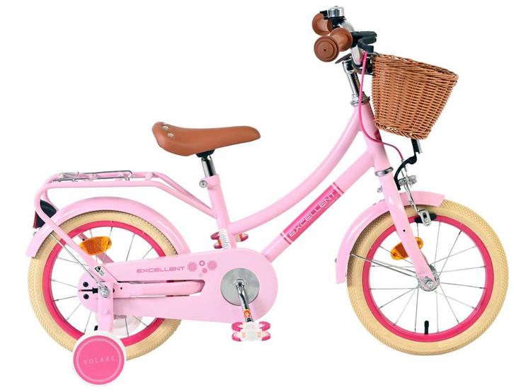 Volare Excellent Kinderfiets - Meisjes - 14 inch - Roze, Fietsen en Brommers, Fietsen | Meisjes, 14 inch of minder, Nieuw, Verzenden