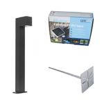 Buitenlamp zwart met grondpin en kabelmof 65cm IP44 - Baleno, Nieuw, Minder dan 50 watt