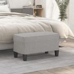vidaXL Bankje 70x35x41 cm stof lichtgrijs, Verzenden, Nieuw, Stof, Minder dan 150 cm