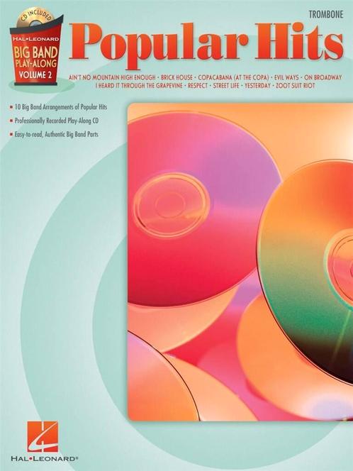 Big Band Play-Along Volume 2: Popular Hits - Trombone, Muziek en Instrumenten, Bladmuziek, Trombone, Nieuw, Ophalen of Verzenden