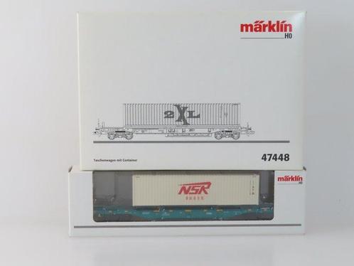 Märklin H0 - 47448/47135 - Modeltrein goederenwagon (2) - 2, Hobby en Vrije tijd, Modeltreinen | H0