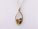 Ketting met hanger - 14 karaat Geel goud - 0.70ct. tw.