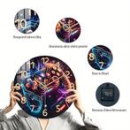 Klok Game Over - Ø 30 cm, Huis en Inrichting, Woonaccessoires | Klokken, Verzenden, Nieuw