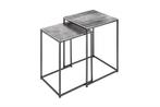 Handgemaakte bijzettafel set van 2 ELEMENTS 40cm, Huis en Inrichting, Tafels | Salontafels, Ophalen of Verzenden, Nieuw