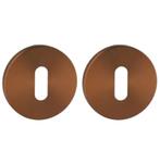 Set van twee sleutelplaatjes ø52x6mm Permafix PVD brons, Doe-het-zelf en Verbouw, Hang- en Sluitwerk, Verzenden, Nieuw