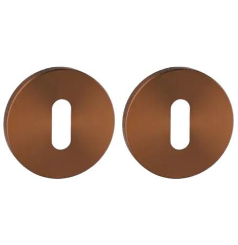 Set van twee sleutelplaatjes ø52x6mm Permafix PVD brons, Doe-het-zelf en Verbouw, Hang- en Sluitwerk, Verzenden