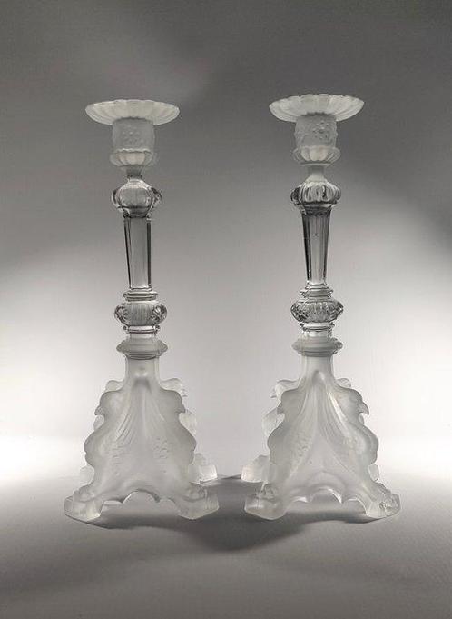 Kandelaar Val Saint Lambert - Griffon - gesigneerd - Glas, Antiek en Kunst, Kunst | Designobjecten