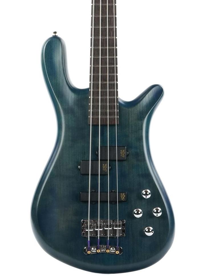 Warwick Teambuilt Pro Series Streamer LX4 Ocean Blue Sati..., Muziek en Instrumenten, Snaarinstrumenten | Gitaren | Bas, Elektrisch