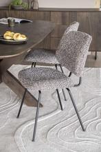Stoel Jon - Taupe Maywood - 95990 - eetkamerstoelen, Nieuw, Stof