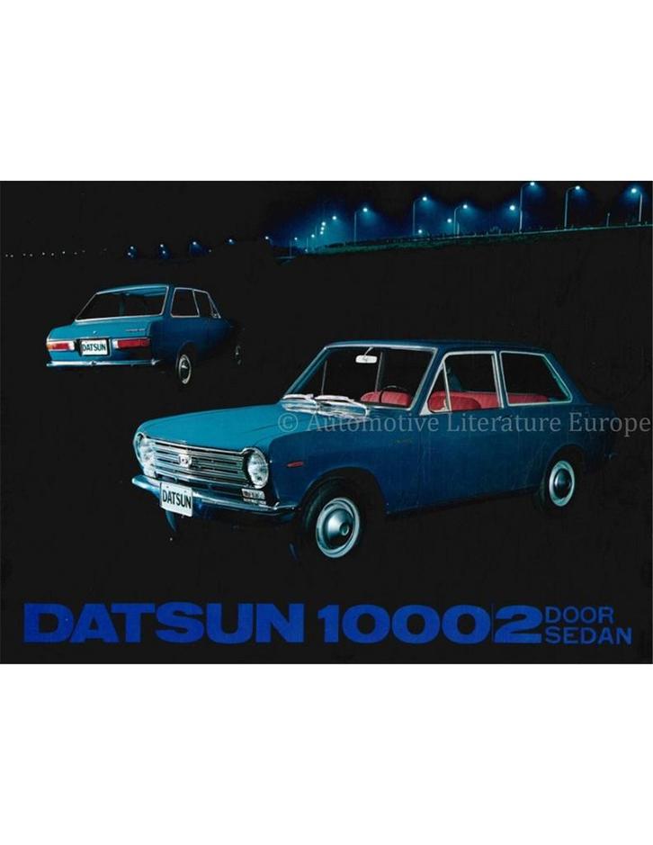 1967 DATSUN 1000 SEDAN LEAFLET NEDERLANDS, Boeken, Auto's | Folders en Tijdschriften, Nissan