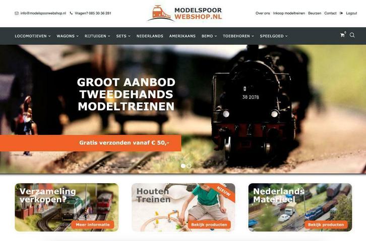 Modelspoorwebshop.nl - Compleet aanbod modeltreinen, Hobby en Vrije tijd, Modeltreinen | H0, Gelijkstroom of Wisselstroom, Analoog