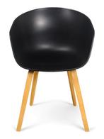 HAY About A Chair AAC22 Lacquered Oak, zwart-eiken, Huis en Inrichting, Stoelen, Ophalen of Verzenden, Gebruikt, Zwart