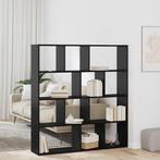 vidaXL Boekenkast Zwart eiken 132 x 29 x 141.5 cm Bewerkt, Huis en Inrichting, Minder dan 50 cm, Verzenden, 100 tot 150 cm, Nieuw