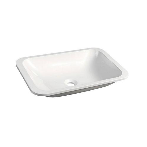 Wastafel Inbouw Sapho Kama Rechthoekig 50x26x12 cm Cast, Doe-het-zelf en Verbouw, Sanitair, Overige typen, Nieuw, Ophalen of Verzenden
