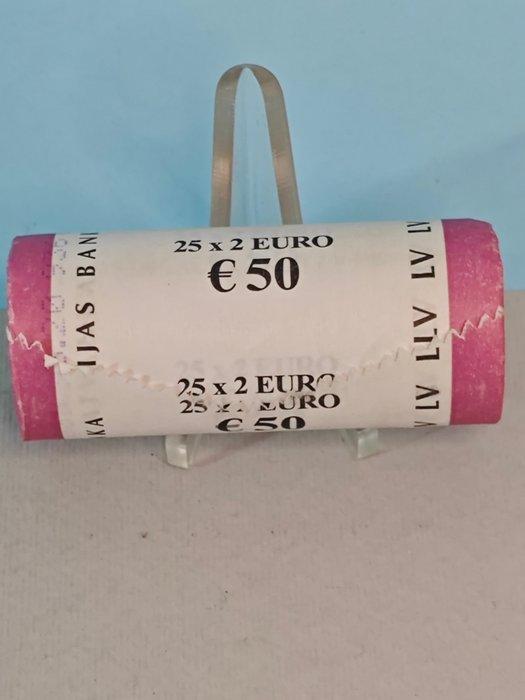 Letland. 2 Euro 2020 Ceramica (25 monete) in rotolino, Postzegels en Munten, Munten | Europa | Euromunten