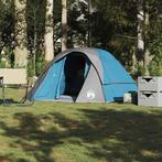 vidaXL Gezinstent 6-persoons waterdicht blauw, Caravans en Kamperen, Tenten, Verzenden, Nieuw, Tot en met 2