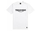TRIUMPH - T-shirt triumph bamburgh wit /xxl - MTSS20000-XXL, Motoren, Nieuw met kaartje, TRIUMPH