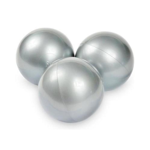 Ballenbak ballen | 50 stuks | Zilver (sensorisch speelgoed), Kinderen en Baby's, Speelgoed | Educatief en Creatief, Nieuw, Ophalen of Verzenden