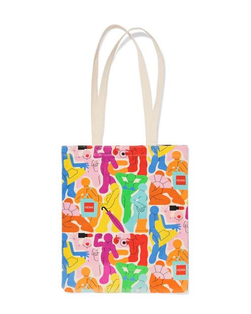 HEMA Canvas tas 36x42cm Pride, Sieraden, Tassen en Uiterlijk, Tassen | Damestassen, Nieuw, Verzenden