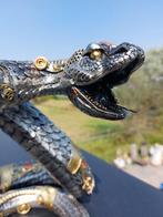 Beeld, slang pyton steampunk - 22.5 cm - polyresin, Antiek en Kunst