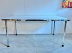 tafel GS686 Dutch Originals wit chromen poten 160 x 90 cm, Ophalen, Kunststof, Design, 50 tot 100 cm