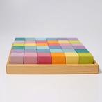Grimms - Houten blokkenset Pastel Mozaïek (36 stuks), Kinderen en Baby's, Nieuw