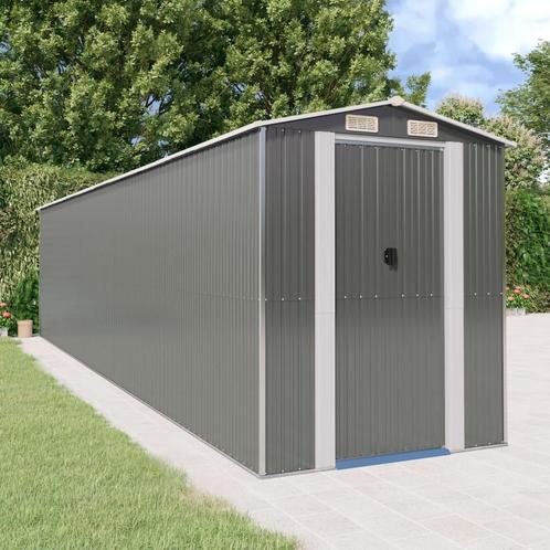 vidaXL Tuinschuur 192x855x223 cm gegalvaniseerd staal, Tuin en Terras, Tuinhuizen, Nieuw, Verzenden