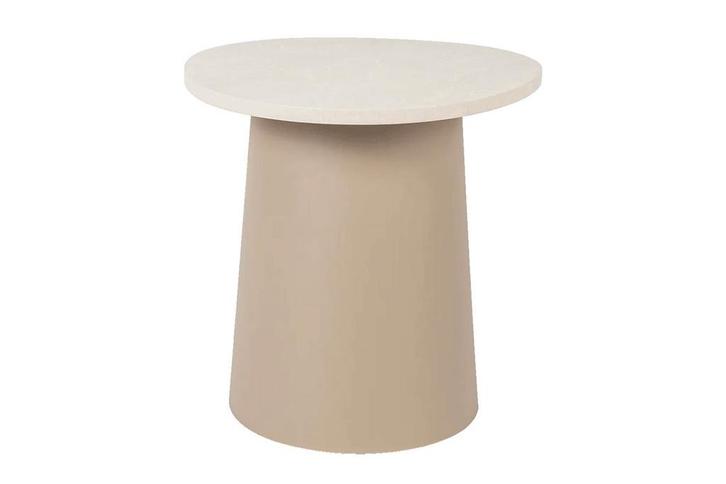 CosiDune bijzettafel - Sandy Beige, Tuin en Terras, Tuintafels, Nieuw, Overige materialen, Rond, Verzenden