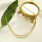 Gouden omega collier (Ketting), Sieraden, Tassen en Uiterlijk, Kettingen, Ophalen of Verzenden, Gebruikt, Overige kleuren, Goud