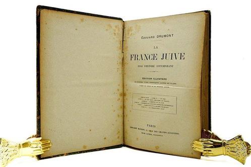 Édouard Drumont - La France Juive - 1890, Antiek en Kunst, Antiek | Boeken en Bijbels