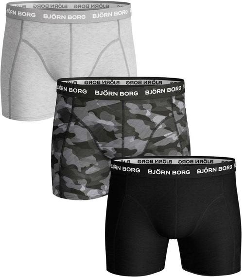 Bjorn Borg Boxers 3Pack Grijs Zwart maat S Heren, Kleding | Heren, Ondergoed, Grijs, Boxer, Verzenden