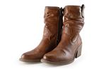 Mustang Enkellaarzen in maat 38 Cognac | 10% extra korting, Kleding | Dames, Schoenen, Overige kleuren, Verzenden, Lage of Enkellaarzen