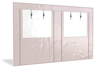 Overkapping zijwand PVC  | 4 meter breed |  250cm hoog | beschikbaar voor biedingen