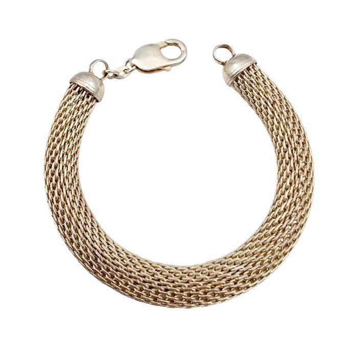 Zonder Minimumprijs - Armband Zilver - Geweven gaas armband, Sieraden, Tassen en Uiterlijk, Armbanden