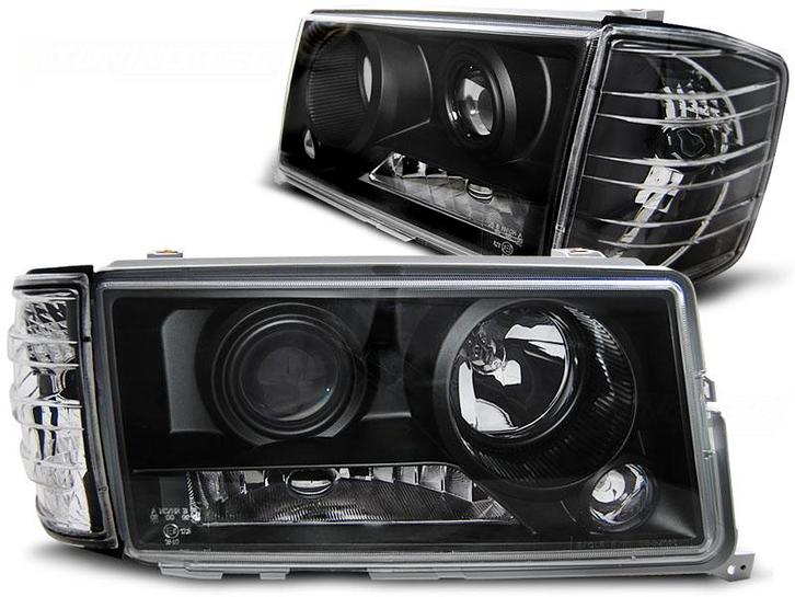 Koplampen Mercedes W201 190E 82-93 zwart, Auto-onderdelen, Overige Auto-onderdelen, Ophalen of Verzenden