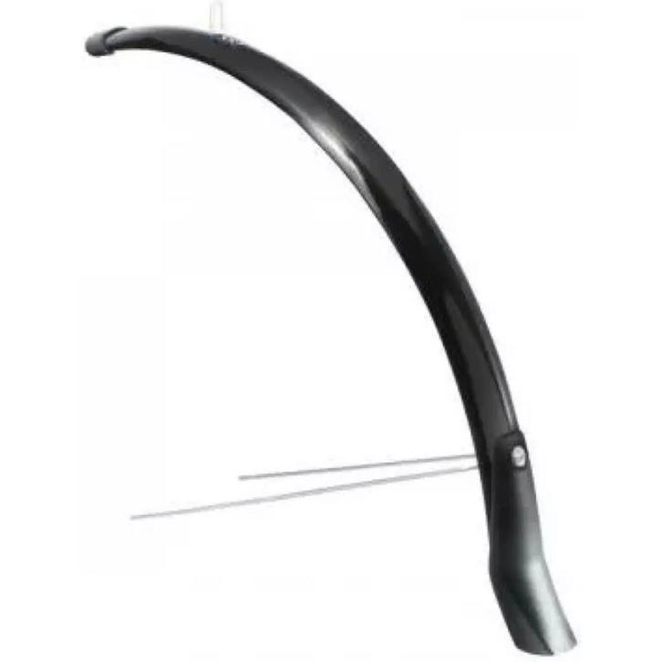 Eurofender Voorspatbord 28 - Zwart - Inclusief Stang en..., Fietsen en Brommers, Fietsonderdelen, Nieuw, Ophalen of Verzenden