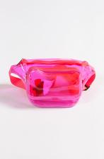 Transparante Heuptas Neon Roze Fanny Pack 2 Vakken Fluor Heu, Sieraden, Tassen en Uiterlijk, Tassen | Damestassen, Nieuw, Overige typen