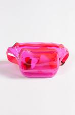 Transparante Heuptas Neon Roze Fanny Pack 2 Vakken Fluor Heu, Ophalen of Verzenden, Nieuw, Overige kleuren, Overige typen