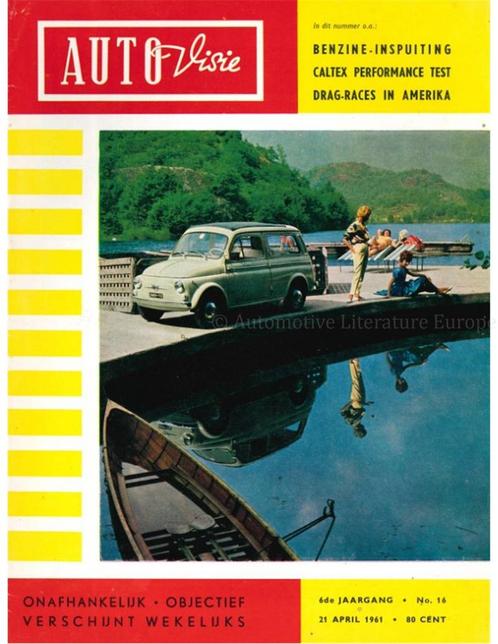 1961 AUTOVISIE MAGAZINE 16 NEDERLANDS, Boeken, Auto's | Folders en Tijdschriften
