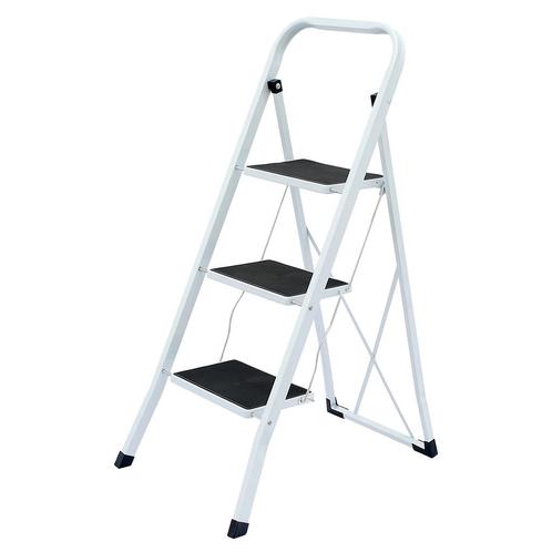Benson Huishoudtrap - 3 treden - inklapbaar - anti-slip -..., Doe-het-zelf en Verbouw, Ladders en Trappen, Nieuw, Ophalen of Verzenden