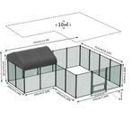 Grote Metalen Kippenren met Dak – Walk-in Buitenren, Dieren en Toebehoren, Verzenden, Nieuw