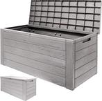 Tweedekans | Deuba Kussenbox Woody 120cm grijs hout-look –, Ophalen of Verzenden, Gebruikt, Deuba