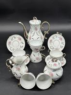 Koffieservies - C.I.M. Kaffeeservice mit Silberakzenten –, Antiek en Kunst
