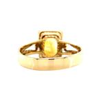 Gouden ring met citrien 14 krt, Sieraden, Tassen en Uiterlijk, Ringen, Ophalen of Verzenden, Nieuw