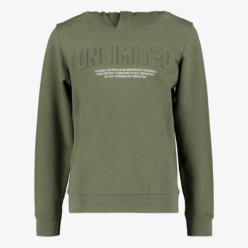 Unsigned jongens hoodie kaki groen maat 146/152, Kleding | Dames, Truien en Vesten, Nieuw, Verzenden