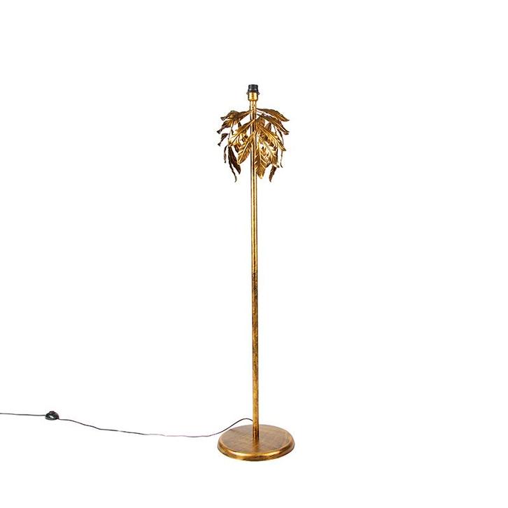 Vintage vloerlamp antiek goud 30 cm zonder kap - Linden, Huis en Inrichting, Lampen | Vloerlampen, Nieuw, Overige materialen, 100 tot 150 cm